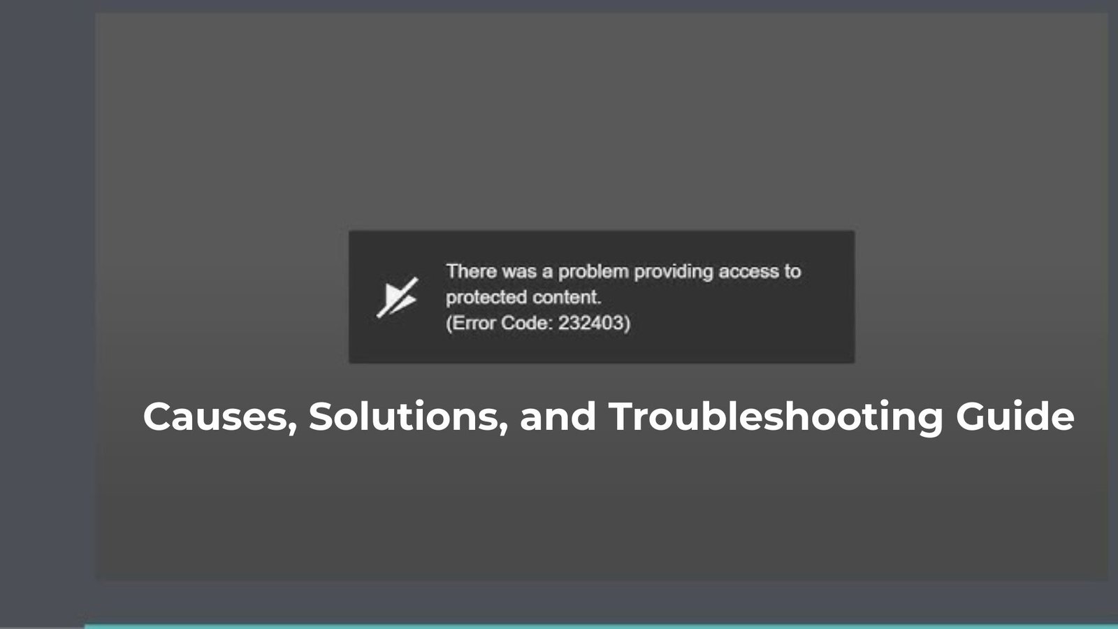 Error Code 232001